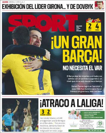 “Atraco histórico”, “Robo”... las portadas tras la polémica del VAR