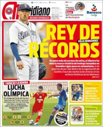 Portadas de la prensa mundial