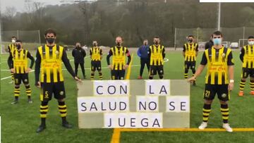 "Con la salud no se juega": la protesta del Cayón por reanudar la Tercera tras 15 días de parón