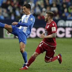 1x1 del Málaga: Blanco falló y Munir evitó la derrota