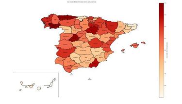 Dónde se usa más el 4G en España y dónde menos