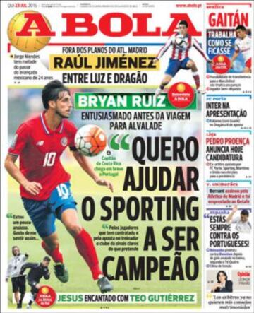 Portadas de la prensa deportiva