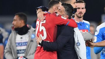 Gennaro Gattuso, DT del Napoli, podría ser despedido del equipo, sin embargo, el entrenador tiene el apoyo de toda la plantilla para que continúe
