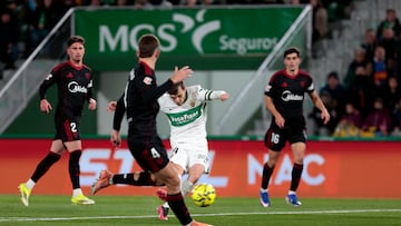 19/01/26 PARTIDO PRIMERA DIVISION JORNADA 20
ELCHE - SEVILLA
PRIMER GOL ALEIX FEBAS 1-0