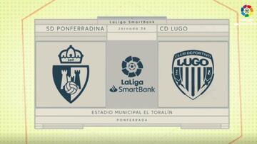 Resumen y goles de la Ponferradina vs. Lugo de LaLiga