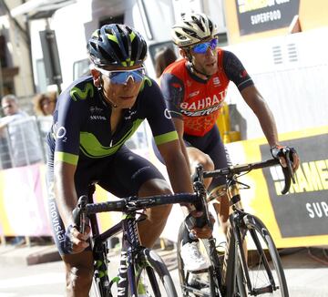 Nairo Quintana y Nibali 