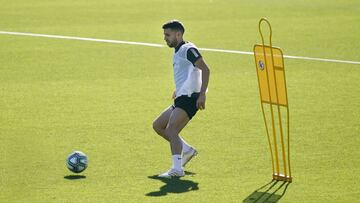 Dani Pacheco, durante un entrenamiento.