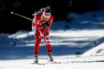 En los JJOO de Invierno, en Sochi (2014), consigui ser disciplina olmpica el salto de esqu. Imagen de la italiana Dorothea Wierer.