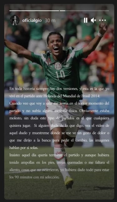 Giovani Dos Santos responde a Miguel Herrera; aquí su versión del México vs Holanda