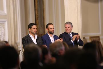 Los dos tenistas colombianos recibieron la Cruz de Boyacá, por parte de el presidente Iván Duque, tras ser campeones de Wimbledon.