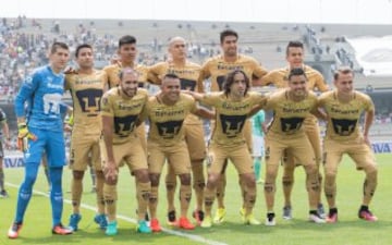 Photo during the match Pumas vs Leon, Corresponding 3 round of Aperture Tournament League BBVA Bancomer MX 2016 at Olympic Satdium.
Foto durante el partio Pumas vs Leon correspondiente a la Jornada 3 del Torneo Apertura 2016 de la Liga BBVA Bancomer MX en el Estadio Olimpico, en la foto: Equipo Pumas
31/07/2016/MEXSPORT/David Leah.