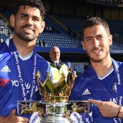 Diego Costa se hace viral por su irónica despedida a Hazard