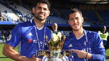 Diego Costa se hace viral por su irónica despedida a Hazard