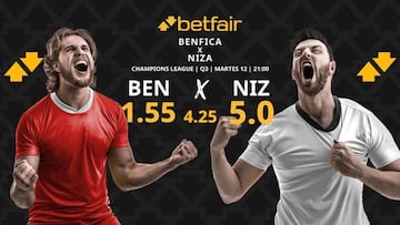 Benfica vs. Niza: horario, dónde ver, pronósticos y cuadro