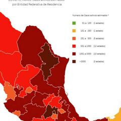 Mapa y casos de coronavirus en México por estados hoy 2 de septiembre