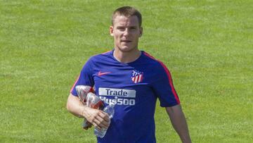 Gameiro con el Atlético.