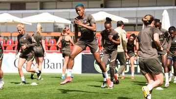 Jugadoras del Atlético.