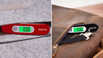 Calcula el peso del equipaje con esta báscula portátil con casi 20.000 valoraciones en Amazon