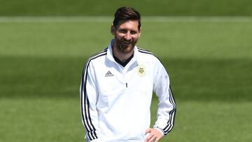 Messi con Argentina.