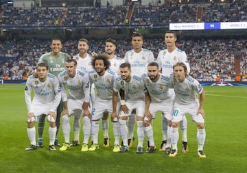 Equipo del Real Madrid.
