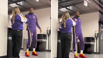 LeBron James goes viral for heartwarming handshake with Lakers photographer