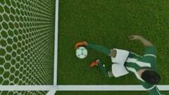 El balón del gol no concedido al Barça entró más de medio metro