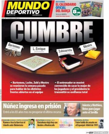 Portadas de la prensa deportiva