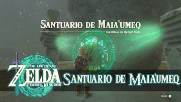 the legend of zelda tears of the kingdom nintendo switch guia santuario maia'umeq