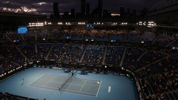 Vista panorámica de la pista Rod Laver Arena de Melbourne.
