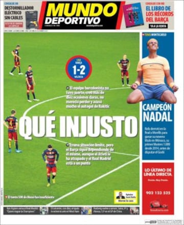 Portadas de la prensa mundial