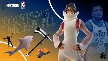 Lote de Taquilla de Donovan Mitchell en Fortnite