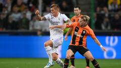 Las imágenes del empate sobre la bocina del Real Madrid ante el Shakhtar