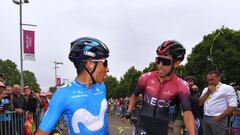 Horarios de salida de Egan Bernal y Nairo Quintana 