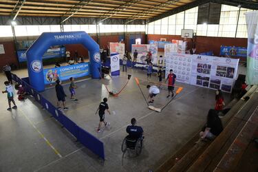 Niños de La Reina vibraron con muestra del Deporte Paralímpico