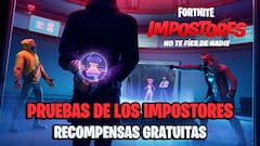Pruebas de los Impostores en Fortnite: cómo conseguir recompensas gratis
