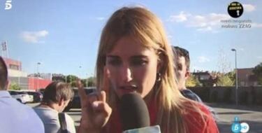 Alba Carrillo la la en el entrenamiento de la Seleccin espa?ola de ftbol