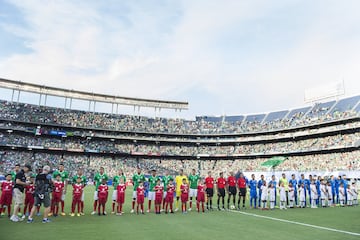 Estas son las mejores imágenes del duelo entre el tricolor y la Selecta celebrado en San Diego, y que marcó el debut de los de Osorio en el torneo de Concacaf.