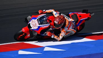 Márquez con la Honda 2024 en Misano.