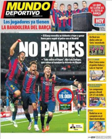 Portadas de la prensa deportiva