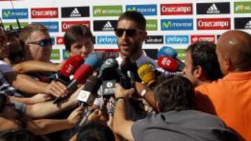Sergio Ramos atendió a los medios de comunicación