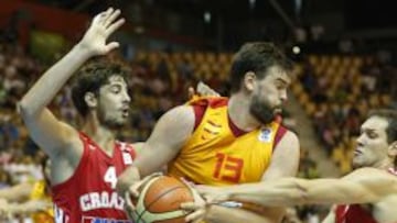 Marc Gasol, en el partido ante Croacia.