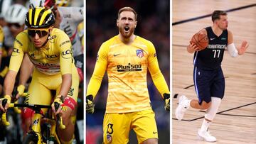 Tadej Pogacar, Jan Oblak y Luka Doncic, tres de las grandes figuras del deporte en Eslovenia.