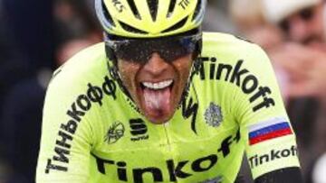 Alberto Contador, durante la primera etapa de la París-Niza.