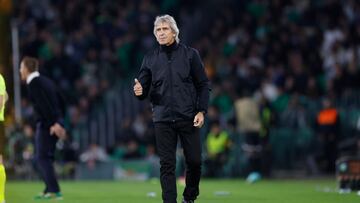 Pellegrini, durante el partido.