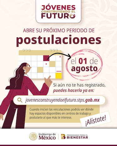 Jóvenes Construyendo el Futuro 2025: cuándo depositan el pago de julio y calendario completo