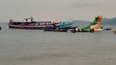 A view of rescue mission of Precision Air plane, at Lake Victoria, Tanzania, November 6, 2022, in this still image obtained from a social media video. Kanyika/ @startvtanzania1/via REUTERS  THIS IMAGE HAS BEEN SUPPLIED BY A THIRD PARTY. MANDATORY CREDIT. NO RESALES. NO ARCHIVES.