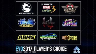 EVO 2017: Anunciados todos los juegos con Torneo Oficial
