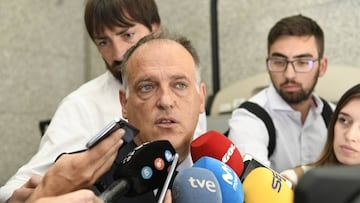 Tebas no se rinde con Miami: "El partido se tiene que jugar..."