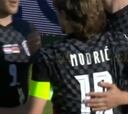 'Bienvenida' de Modric a Ancelotti: asistencia y sombrerazo con Croacia