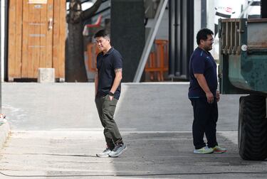 Sean Bai y Teo Sweet Wei.